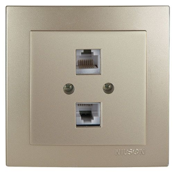 Розетка комп'ют. 2-я RJ-45