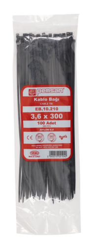 3.6x300, Кабельная стяжка, 100 штук